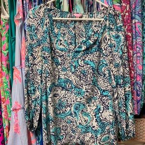 Lilly Pulitzer silk top size small